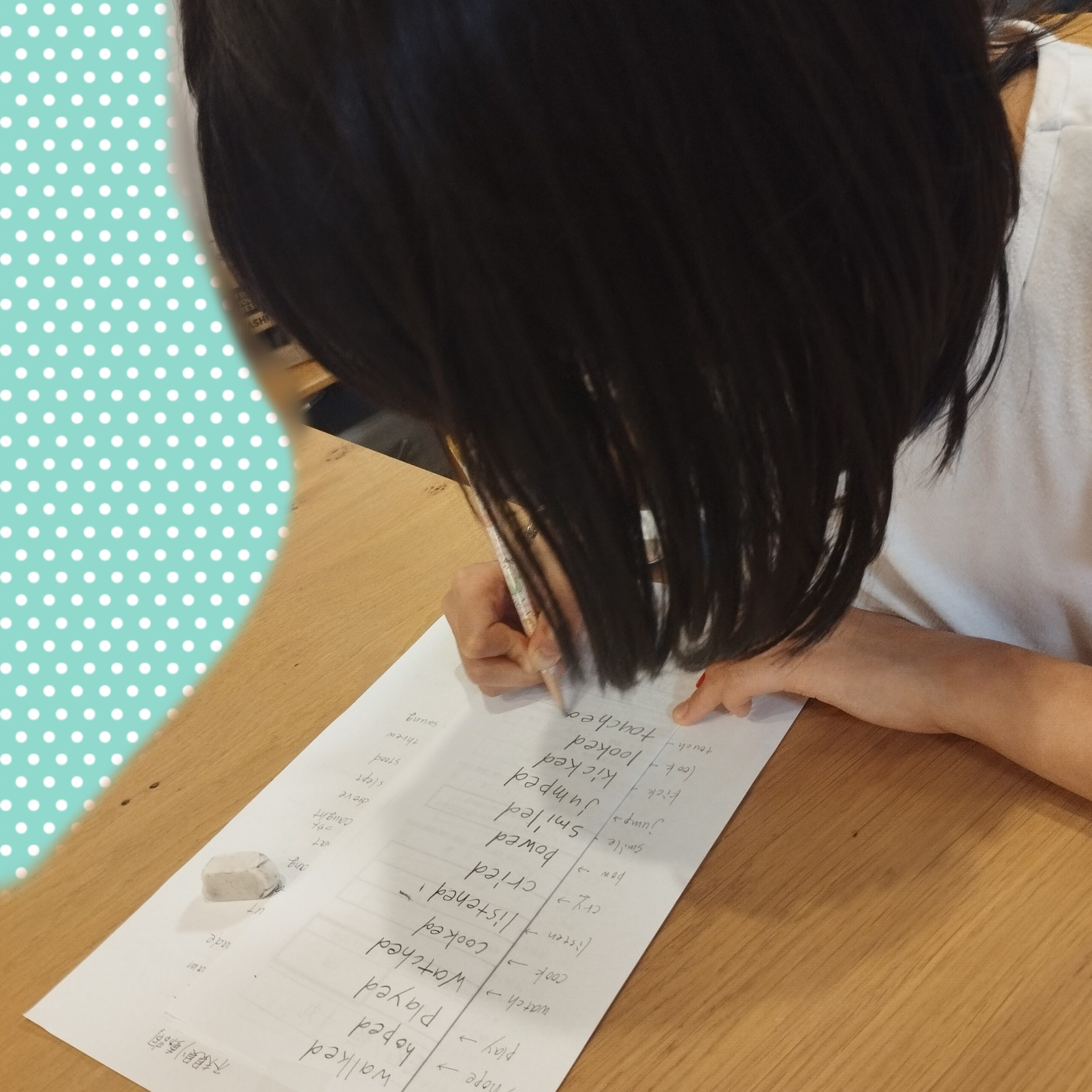 小学生の勉強の様子